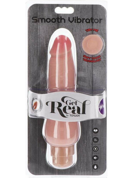 ομοίωμα πέους ToyJoy Get Real smooth Vibrator 22.5 cm