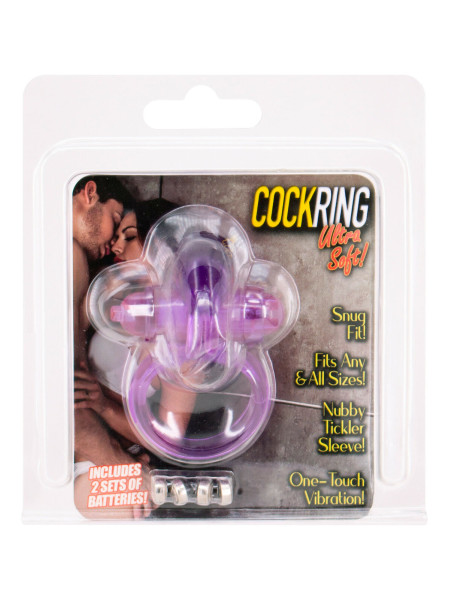 δαχτυλίδι πέους ultra soft cock ring purple