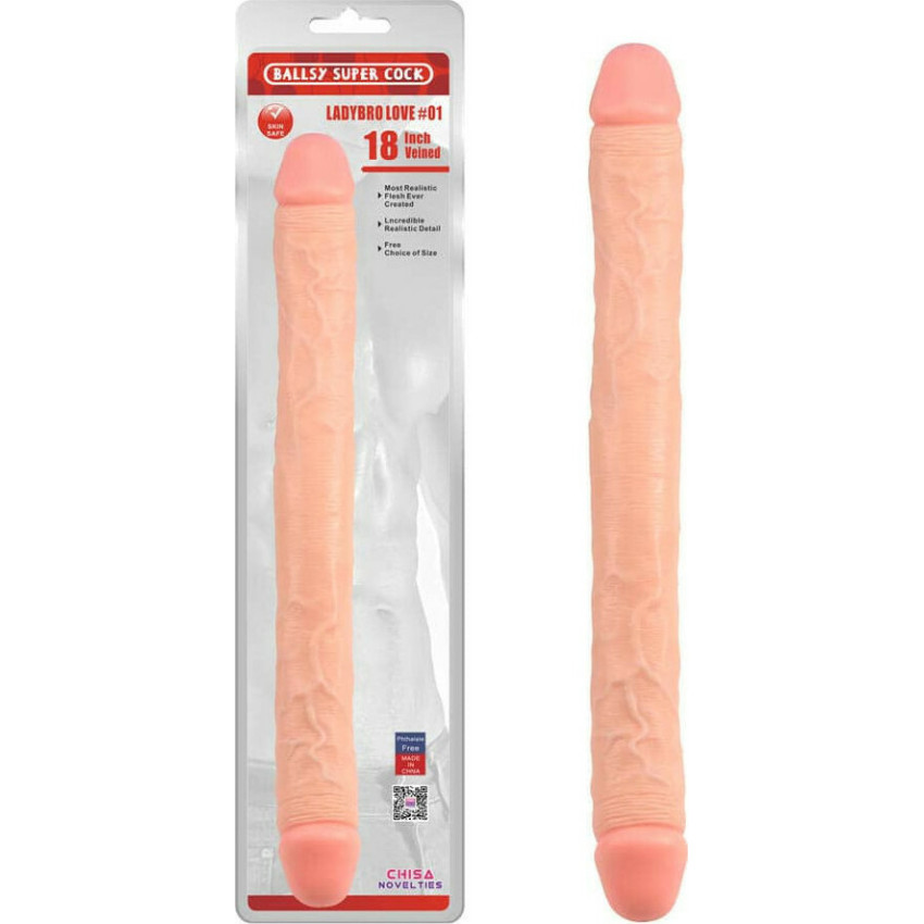 διπλό ομοίωμα πέους nude